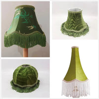 European Fabric Lampshade with Tassel for Table Lamp