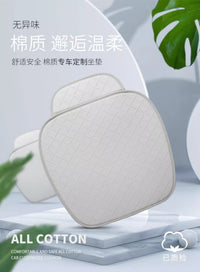 亚麻汽车坐垫夏季无靠背三件套单片四季通用座垫套单个主驾驶座套 100%亚麻单片（摩卡棕）