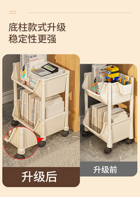 收纳箱书箱学生教室装书整理书籍储物盒可移动宿舍透明书本收纳箱