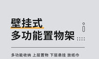吹风机置物架卫生间免打孔壁挂收纳架浴室洗手间洗漱台电吹风支架