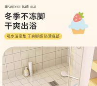 可爱卡通仿羊绒地垫浴室吸水防滑地毯入户门小仙女入户玄关装饰垫