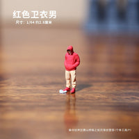 1/64 Scale Miniature Figure Car Model, Resin Scene Character for Photography and Diorama