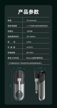 SWIFF WS80 Wireless Transceiver for Guitar and Bass