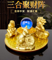 Brass Zodiac Wealth Array Ornament - New Chinese Style