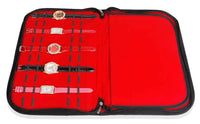 Portable 20-Slot Watch Storage Velvet Tray Bag and Display Case