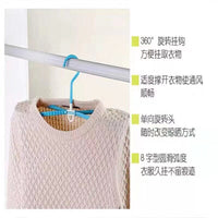 Multifunctional 8-Shape Hanger with 360-Degree Rotation
