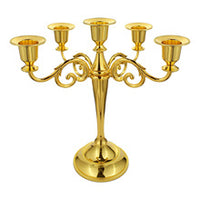 European Style Vintage Candle Holder, Iron, Spray-Painted, for Home Decor