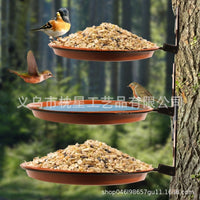 Hanging Bird Feeder and Bath Tray Set with Birdhouse, Garden Outdoor
