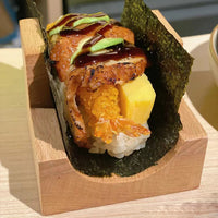 Solid Wood Japanese Sushi Tray with Taco and Sashimi Holder