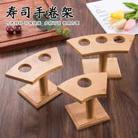 Bamboo Sushi Hand Roll Holder and Display Stand