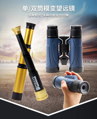 Children's Single-Tube Pirate Telescope with Magnifying Lens and Three-Section Extension