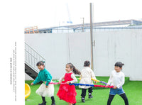 Elastic Rainbow Rope for Company Team Building and Beach Tug-of-War