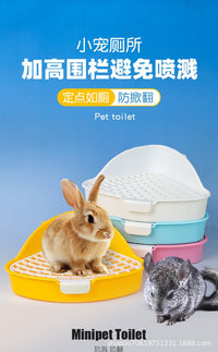 Splash-Proof Rabbit Toilet with Separate Design, Triangular Large Size