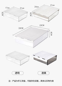 Under-Desk Drawer Stationery Storage Box, Office Desktop Hidden Drawer Organizer