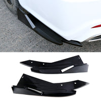 Car Rear Bumper Corner Protector, ABS, Universal Fit, Black or Carbon Fiber