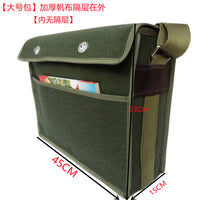 Thickened Canvas Tool Bag, Multifunctional, for Electricians, Construction, Wear-Resistant