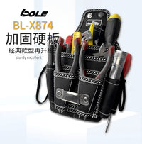 Bole BL-X874 Electrician Tool Waist Bag, Reinforced Thickened High-Wear-Resistant Oxford Cloth