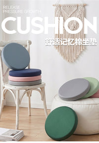 Round Memory Foam Cushion for Office Chair, Thick, Anti-Sore