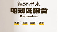 Electric Toy Dishwasher with Circulating Water and Press-to-Dispense Sink