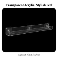 Clear Rack Invisible Design Transparent Suspending Shelf Areasaving