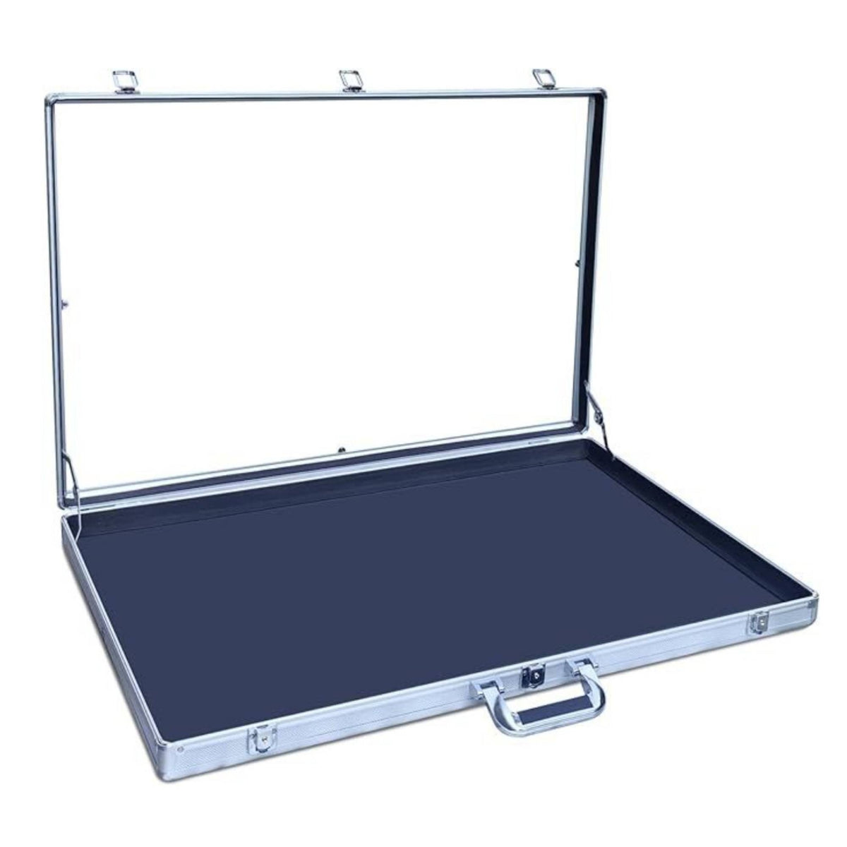 Portable Display Case with Acrylic Lid Sturdy Aluminum Alloy Card Case Safeguarding Showcase Secure for Collectors