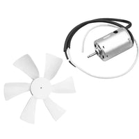 6 Inch White RV Vent Exhaust Fan Blade with 12V D Shaft Replacement