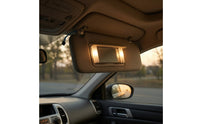 Direct Replacement Left Driver Side Sun Visor with Mirror Gray Left Driver Side Sun Visor OEM Standard Fabric Covered for Car Owners