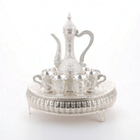 Tea Service with Tray Ornate Drinkware Polished for Collectors