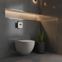 Water-Saving Touchless Squat Toilet Flusher Long-Lasting Brass Body Sensor Flush Valve Automatic Toilet Flusher for Public Restroom, Commercial Building