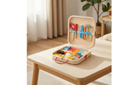 Wooden Toy Tool Set Colorful Wooden Educational Children Construction Set for Preschoolers