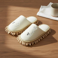 Mop Slippers Quiet Washable Microfiber Mop Shoes Highly Absorbent for Bathroom