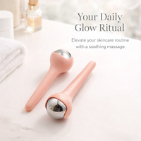 Ice Balls for Face Cooling Facial Massage, Stainless Steel Roller for Metal Cold Care Tool