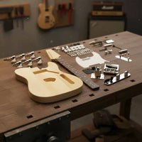 DIY Guitar Kit Beginner Friendly T-Style Style Electric Guitar Kit Easy to Assemble for Beginners