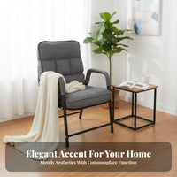 Padded Folding Recliner Ergonomic Design Lounge Chair Removable Washable Cover
