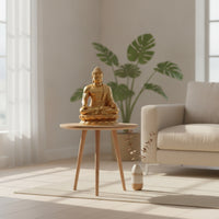 Statue with Lotus Pedestal Zen Buddha Figurine Long-Lasting for Entryway