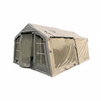 Inflatable Tent Air Shelter Family Canopy Inflatable Cabin Tent Inflatable Ridge Tent with Waterproof Polyester Material and Versatile Ventilation Suitable for Family Camping Festivals Group Outings