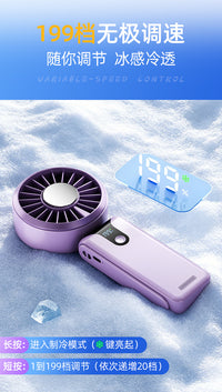 Handheld Cooling Fan with Semiconductor Refrigeration