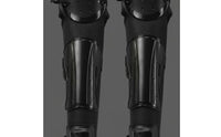 2 Pieces Motorcycle Knee Shin Guards Impact Resistant Motocross Leg Guards Shock Absorbing Motocross Leg Protectors for Skaters, Skateboarding, Skiing