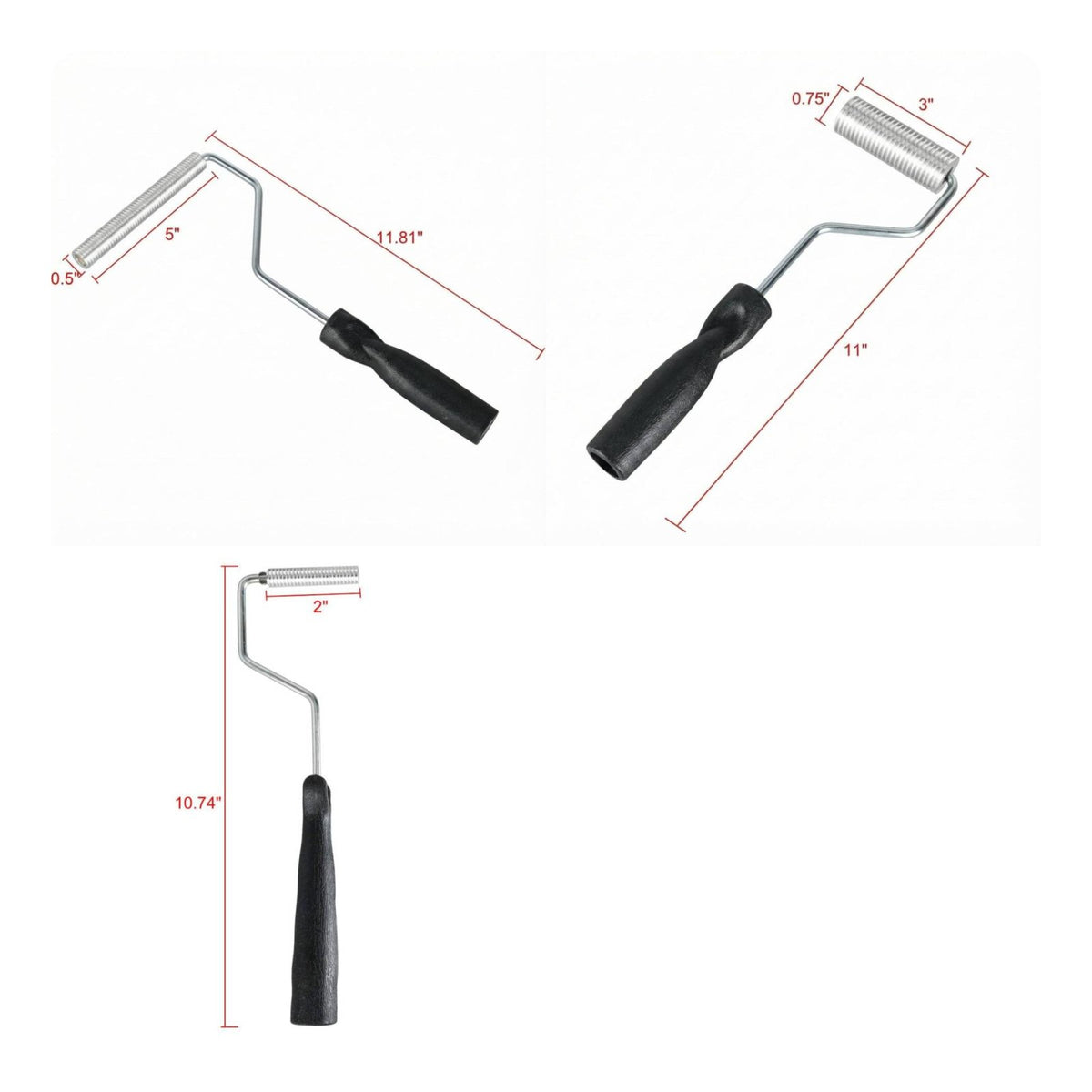 4 Pieces Fiberglass Bubble Roller Even Finish Resin Roller Tool Set