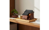 Ancient Chinese Building Model Bonsai Stilt House Figurine Landscape Accessory for Terrarium