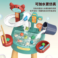 Children's Kitchen Toy Set with Circulating Water and Fishing Play