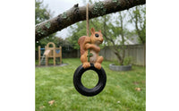 Hanging Squirrel Decoration Decorative Squirrel Ornament Weather-Resistant