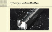 USB bike headlight, waterproof, bright