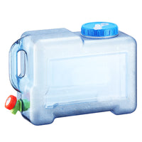 12L Outdoor Square Water Bucket with Faucet for Camping