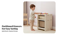 Multi-Bin Toy Organizer animal Design Multi-Bin Toy Storage Rack Large Capacity