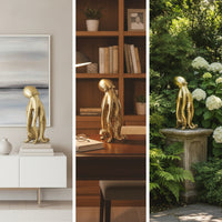 Squid Candle Holder Gold Decor Seaside for Mantel