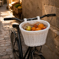 PP Woven Bike Basket Lightweight Vehicle Accessory Sturdy for Adults