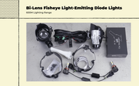 Twin LED Fog Light Assembly with Clear Lens, DRL Kit