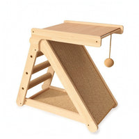 Feline Furniture with Scratching Board Wooden Feline Furniture Sisal for Home