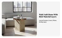Pebble-Shaped Coffee Table Wabi-Sabi aesthetic Sculptural Coffee Table Organic Shape Minimalist Design for Homeowners, Showroom
